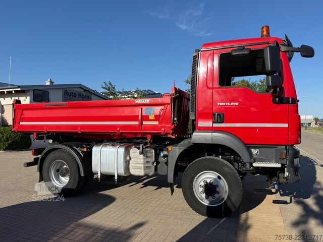 Üç taraflı damperli kamyon MAN TGM 13.290 BL 4X4/Meiller 3-Seiten-Kipper