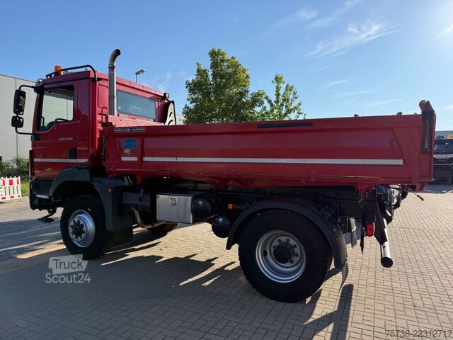 Üç taraflı damperli kamyon MAN TGM 13.290 BL 4X4/Meiller 3-Seiten-Kipper