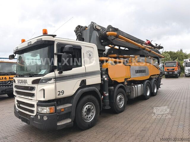 Autočerpadlo na betón SCANIA P450 8X4 LIEBHERR 41M/5