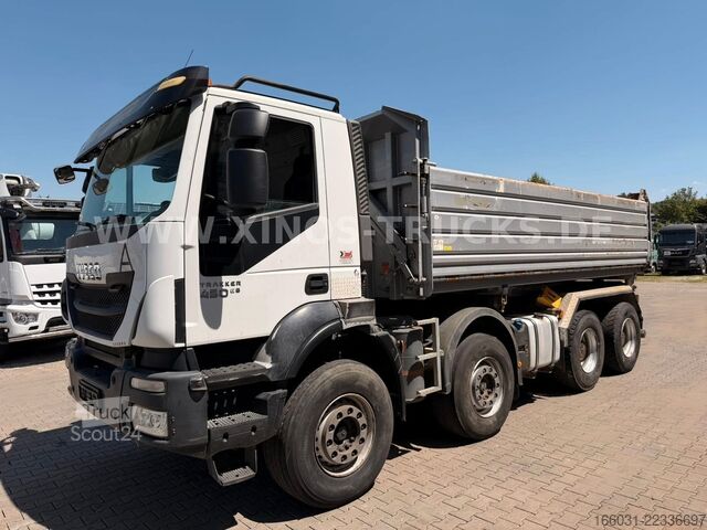 Damperli kamyon IVECO TRAKKER 450 MEILLER GESTEINSMULDE 2-SEITEN