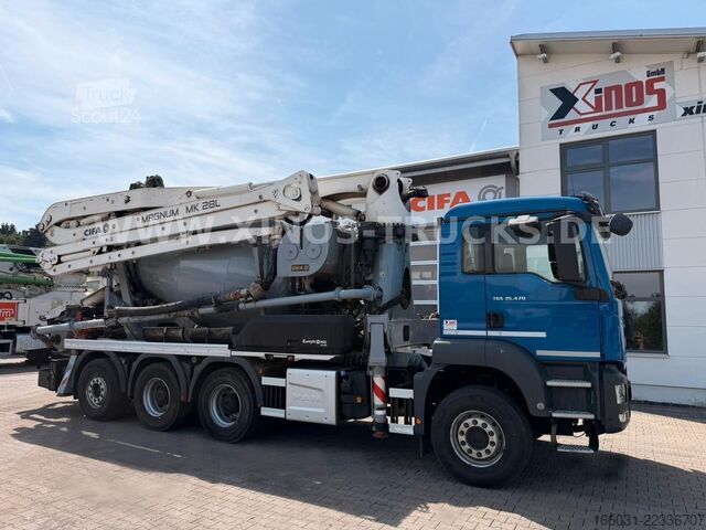 Автобетонозмішувач MAN TGS 35.470 CIFA MK28L MAGNUM PUMI