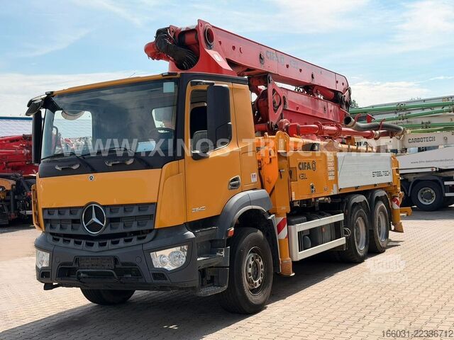 Tovornjak s črpalko za beton MERCEDES-BENZ Arocs  2640 6X4 CIFA K31L - Steel tech - DE