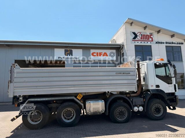 Damperli kamyon IVECO TRAKKER 450 MEILLER GESTEINSMULDE 2-SEITEN