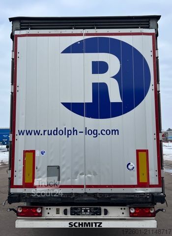 Open semitrailer with tarp SCHMITZ CARGOBULL SCB  / Mega / Hubdach / Plane / Edscha