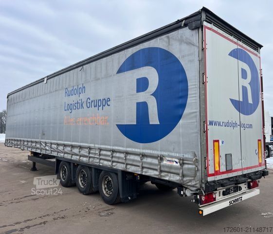Open semitrailer with tarp SCHMITZ CARGOBULL SCB  / Mega / Hubdach / Plane / Edscha