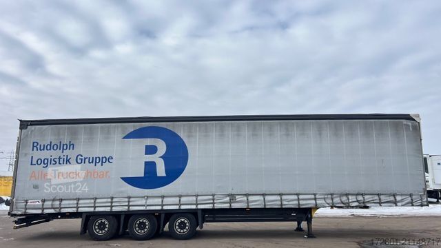 Open semitrailer with tarp SCHMITZ CARGOBULL SCB  / Mega / Hubdach / Plane / Edscha