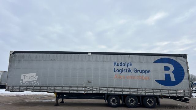 Open semitrailer with tarp SCHMITZ CARGOBULL SCB  / Mega / Hubdach / Plane / Edscha