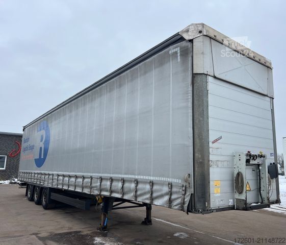 Open semitrailer with tarp SCHMITZ CARGOBULL SCB  / Mega / Hubdach / Plane / Edscha