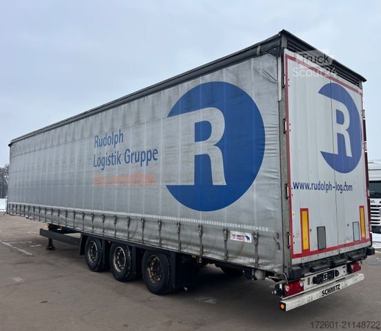 Open semitrailer with tarp SCHMITZ CARGOBULL SCB  / Mega / Hubdach / Plane / Edscha