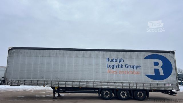 Open semitrailer with tarp SCHMITZ CARGOBULL SCB  / Mega / Hubdach / Plane / Edscha