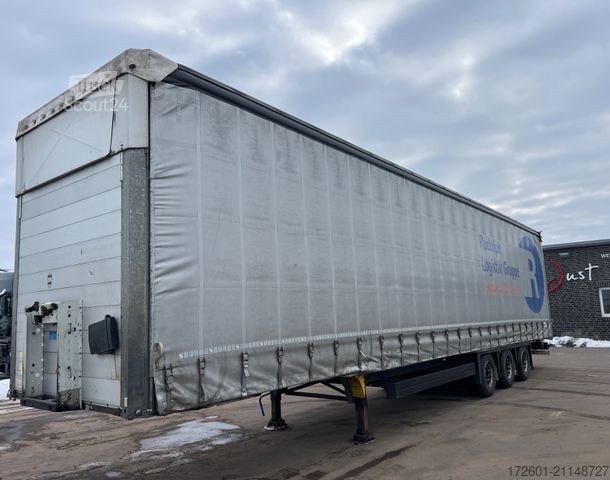Open semitrailer with tarp SCHMITZ CARGOBULL SCB  / Mega / Hubdach / Plane / Edscha