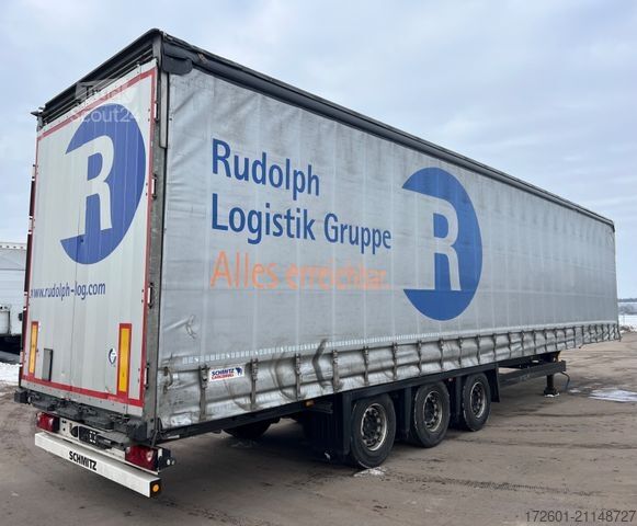 Open semitrailer with tarp SCHMITZ CARGOBULL SCB / Mega / Hubdach / Plane / Edscha
