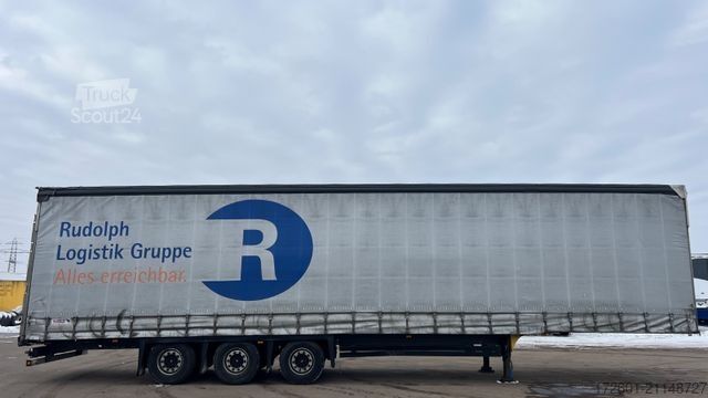 Open semitrailer with tarp SCHMITZ CARGOBULL SCB  / Mega / Hubdach / Plane / Edscha
