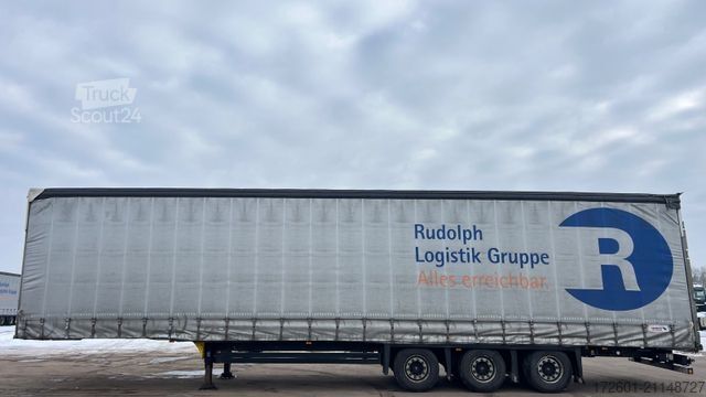 Open semitrailer with tarp SCHMITZ CARGOBULL SCB  / Mega / Hubdach / Plane / Edscha