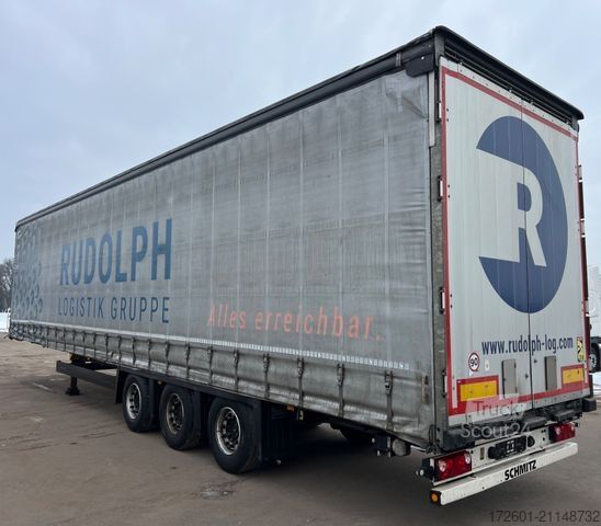 Open semitrailer with tarp SCHMITZ CARGOBULL SCB  / Mega / Hubdach / Plane / Edscha