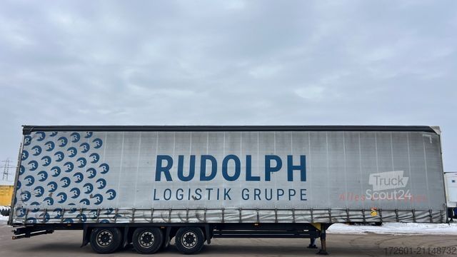 Open semitrailer with tarp SCHMITZ CARGOBULL SCB  / Mega / Hubdach / Plane / Edscha