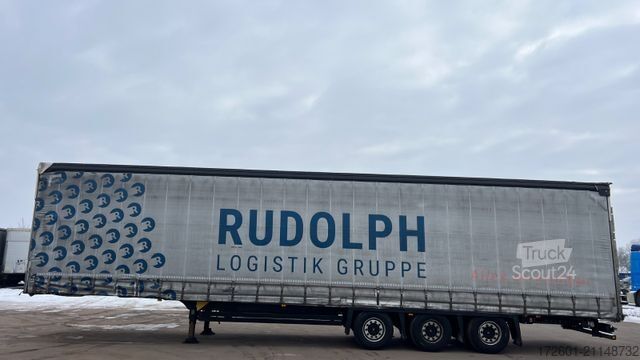 Open semitrailer with tarp SCHMITZ CARGOBULL SCB  / Mega / Hubdach / Plane / Edscha