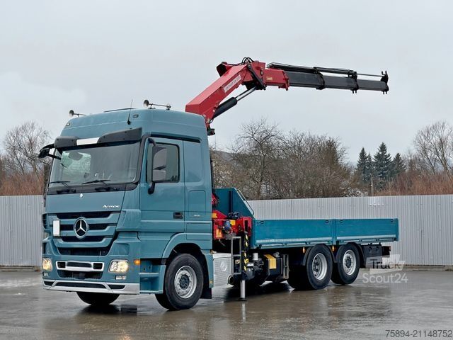 Γερανός τοποθετημένος σε φορτηγό MERCEDES-BENZ ACTROS 2548* HMF 3000 - K3 * TOPZUSTAND