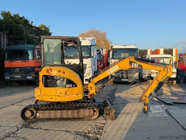 Minibagr CATERPILLAR 303C Mini excavator Hammerline Swanneck