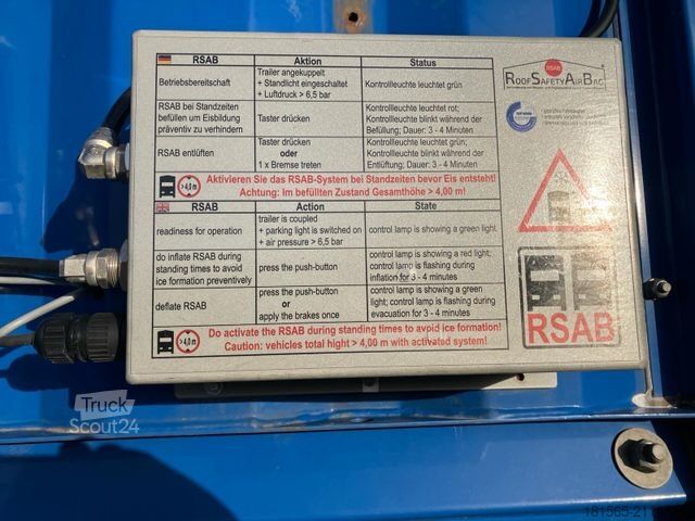 Open semitrailer with tarp KRONE SD 1227XBF0