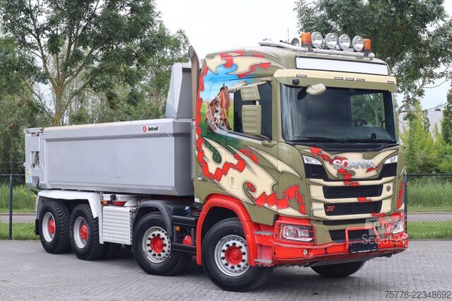Pašizgāzējs Scania R520 V8 XT 8X4 FULL STEEL RETARDER BIG AXLES