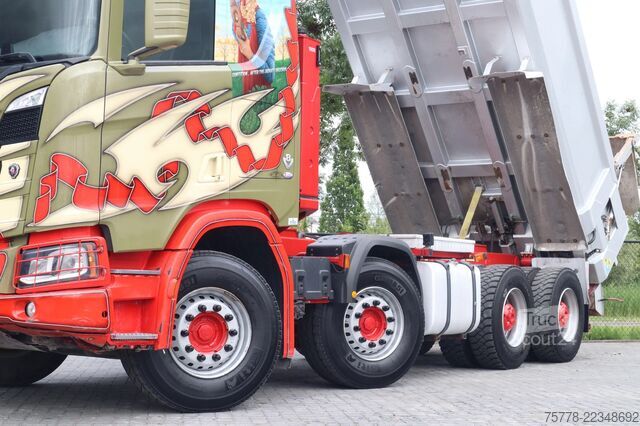 Pašizgāzējs Scania R520 V8 XT 8X4 FULL STEEL RETARDER BIG AXLES