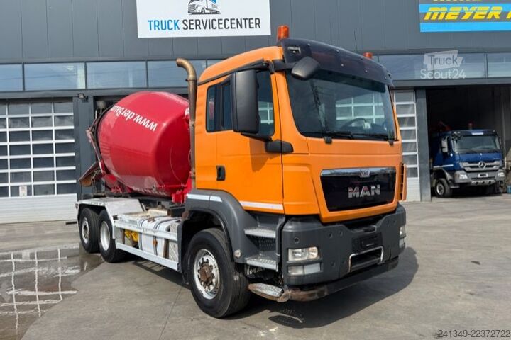 Camion malaxeur à béton MAN TGS 28.480 6x4-4 SWS SZM/Mischer/Haken