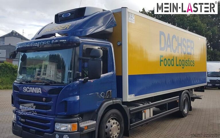 Šaldytuvas sunkvežimis SCANIA P 250 Frischdienst Carrier Supra 750 + LBW