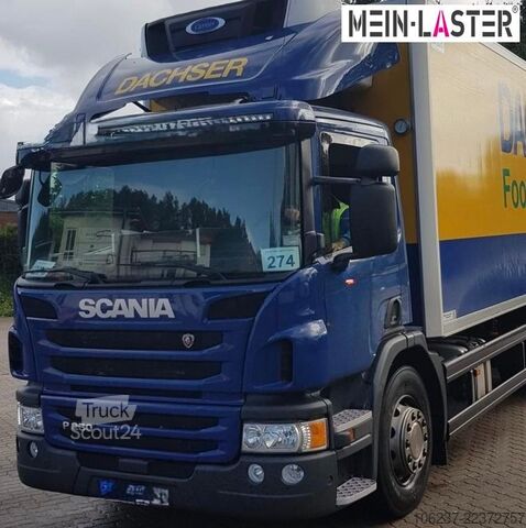Šaldytuvas sunkvežimis SCANIA P 250 Frischdienst Carrier Supra 750 + LBW