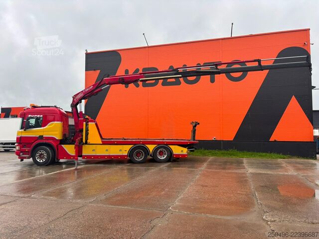 Vyprošťovací vozidlo Scania P 114 6x2 SWS PF100 /  2x 5 ton+10 ton Sepson w...