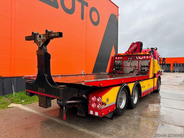 Přepravce automobilů Scania P 114 6x2 SWS PF100 /  2x 5 ton+10 ton Sepson w...