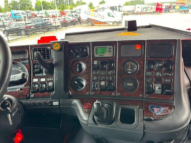 ناقلة السيارات Scania P 114 6x2 SWS PF100 /  2x 5 ton+10 ton Sepson w...