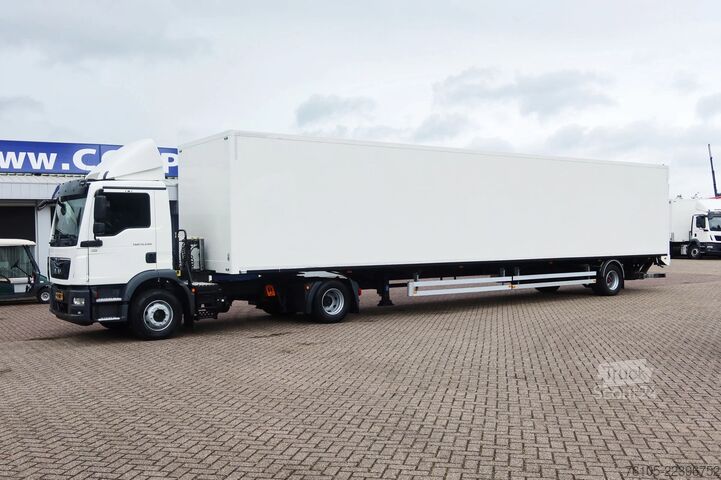 Standard-SZM MAN TGM 15.290 Trekker + Heiwo city trailer geisole...