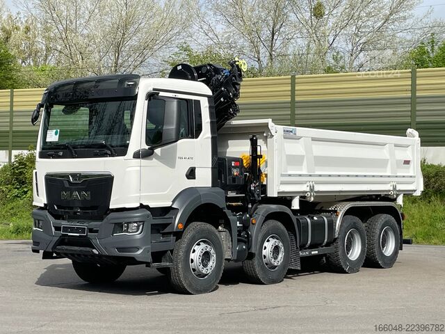 Basculantă cu macara MAN TGS 41.480 TGS 41.480 8x4/Euro6e Euromix Kipper...