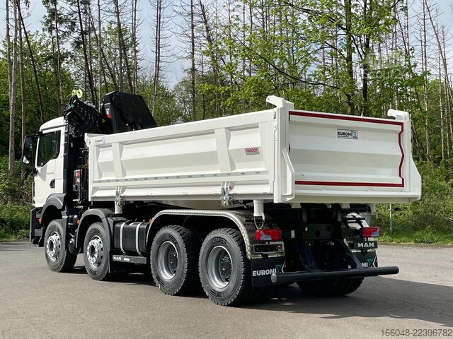 Basculantă cu macara MAN TGS 41.480 TGS 41.480 8x4/Euro6e Euromix Kipper...