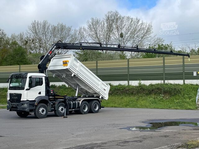 Basculantă cu macara MAN TGS 41.480 TGS 41.480 8x4/Euro6e Euromix Kipper...
