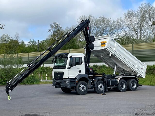 Basculantă cu macara MAN TGS 41.480 TGS 41.480 8x4/Euro6e Euromix Kipper...