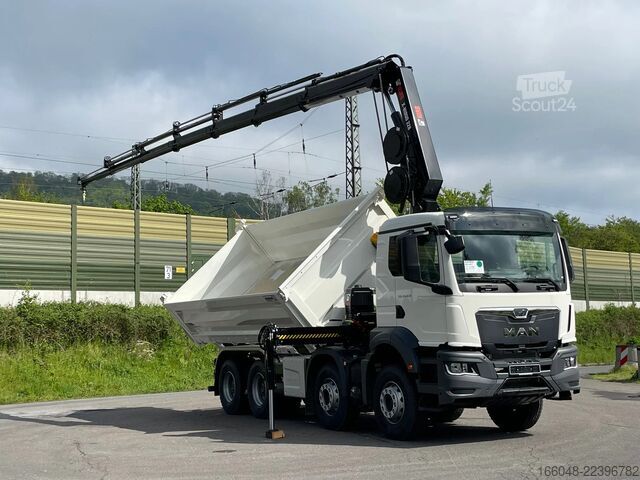 Tipper med kran MAN TGS 41.480 TGS 41.480 8x4/Euro6e Euromix Kipper...