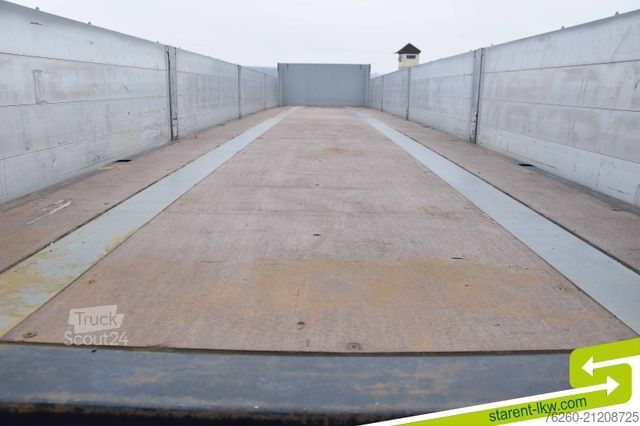 Open semitrailer KÖGEL Baustofftrailer 80cm Bordwände Rungen SAF MIETE