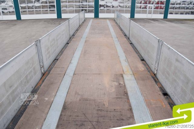 Open semitrailer KÖGEL Baustofftrailer 80cm Bordwände Rungen SAF MIETE