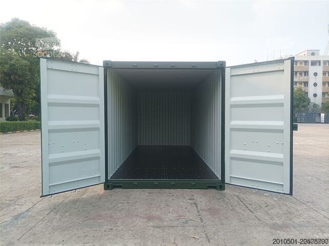  20 Fuß Seecontainer / Angebot / one Way RAL 6007 Flaschengrün / Lagercontainer