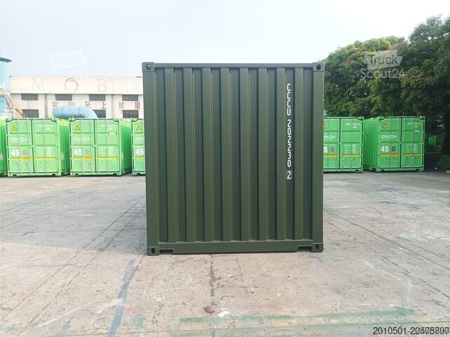  20 Fuß Seecontainer / Angebot / one Way RAL 6007 Flaschengrün / Lagercontainer