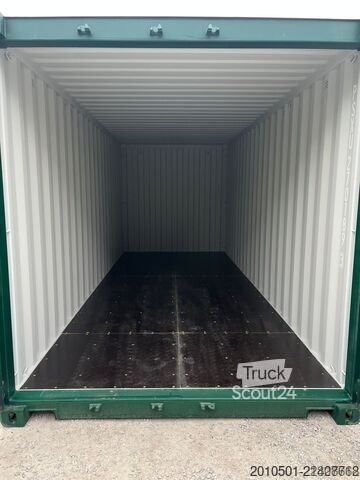  20 Fuß Seecontainer / Neucontainer / Moosgrün RAL 6005/ Materiallager