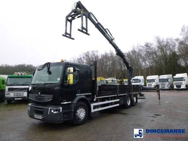 Kraanwagen Renault Premium 380 dxi 6x2 RHD + Hiab XS122 Duo