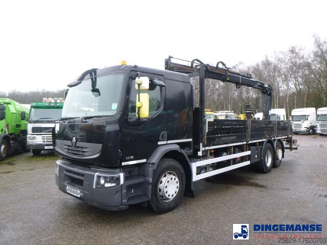 Kraanwagen Renault Premium 380 dxi 6x2 RHD + Hiab XS122 Duo