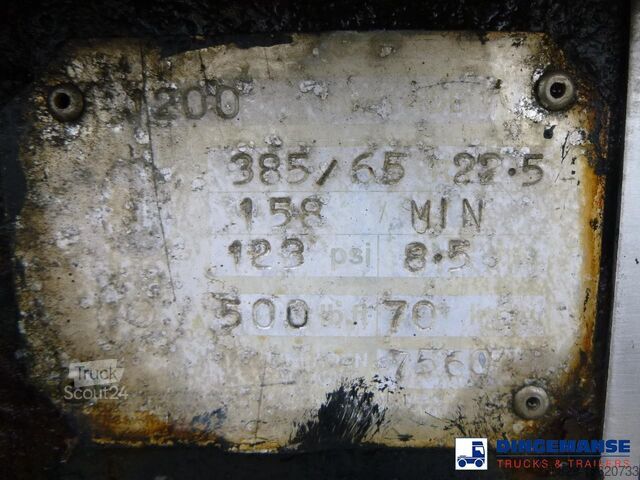 Depósito Crane Fruehauf Bitumen tank inox 28 m3 / 1 comp