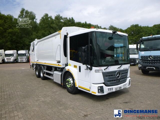 Vehículo de recogida de basuras Mercedes Econic 2630 RHD 6x4 Geesink Norba refuse truck