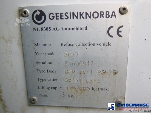 Abfallsammelfahrzeug Mercedes-Benz Econic 2630 RHD 6x4 Geesink Norba refuse truck