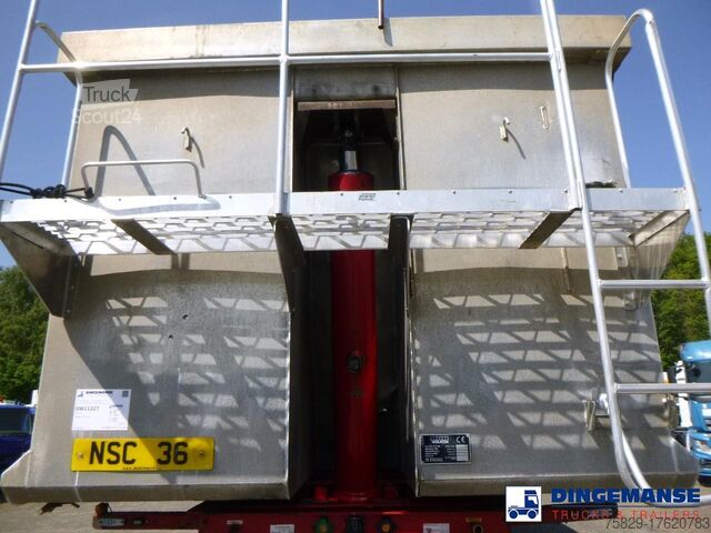 Teherautó Wilcox Tipper trailer alu 55 m3 + tarpaulin