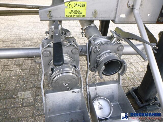 Tank Magyar Chemical tank inox L4BH 37.5 m3 / 4 comp ADR 26...